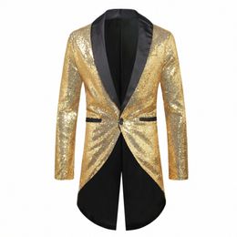 Fiable New Men's Lentejuelas Hot Stam Disco Cosplay Party Stage Nightclub Shiny Cool Performance Carnival Stage Wear k4SJ #