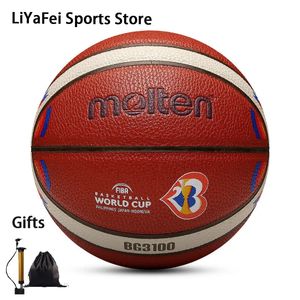 FIBA Officiële Molten Basketballen Maat 7 Man Ballen BG3100 Outdoor Indoor Game Training Standaard Basketbal Gratis Geschenken 231227