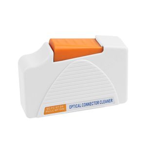 Boîte de nettoyage de fibre - Boîte de nettoyage à fibre optique FTTH pour FC SC LC FACTES Connecteurs optiques - Plus de 500 fois l'écouvillon propre anti-statique, blanc