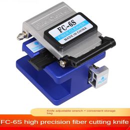 Fibre Cleaver FTTH Fibre Optique Outils Haute Précision FS-6C Câble Coupe Fibre Optique Couteau Outils Fibre Cleavers 12 Lame De Surface