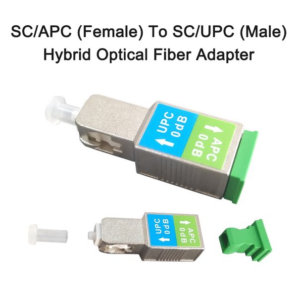 Connecteur à fibre optique FTTH SC / APC FEMME À SC / UPC Adaptateur de fibre hybride Male Coupleur de bride SIMPLEX SIMPLEX SC / LC
