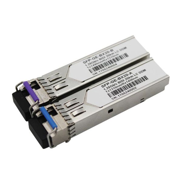 Sc monomode simple optique DDMFiber 20km 1310nm d'émetteur-récepteur de l'équipement 1.25Gb/s SFP de fibre