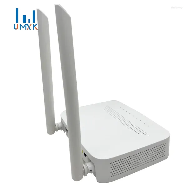 Equipo de fibra óptica 40PCS UMXK 2024 H3-2S GPON ONU ONT 4GE WALN 2.4/5G WIFI CON CONTROL ACS FTTH ROUTER 5DB VERSIÓN EN INGLÉS TR069