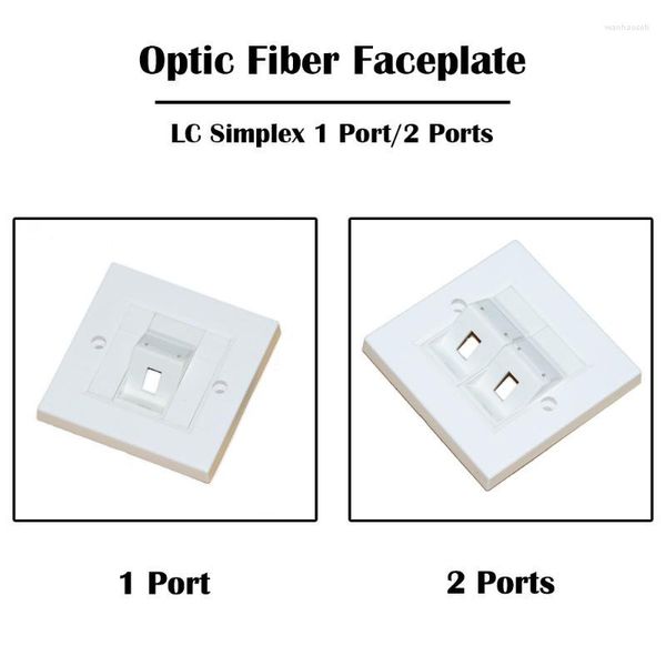 Équipement à fibre optique 5 pièces 1 port/2 ports LC Façade Simplex FTTH FTTD Réseau UPC/APC Adaptateur Ethernet