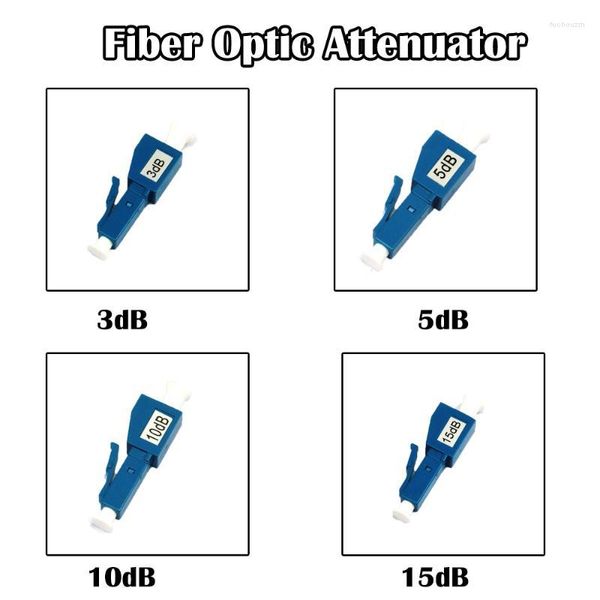 Fiber Optic Equipment 5 Pieces LC Female To Male Attenuator 3dB 5dB 10dB 15dB SM Single Mode Simplex FTTH Networking Ethernet