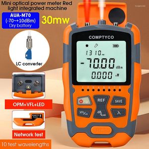 Glasvezelapparatuur AUA-M70 4-in-1 multifunctionele mini-optische vermogensmeter Visual Fault Locator Netwerkkabeltesttester -70- 10dBm