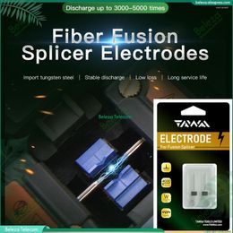 Électrodes d'équipement de Fiber optique X1, paire pour machine de soudage Komshine FX35 FX37, épisseuse à Fusion 3k-5k fois