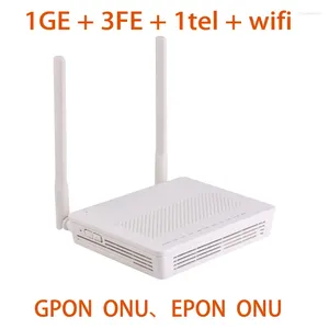 Glasvezelapparatuur Gpon ONU EPON ONT EG8141A5 FTTH Modem Router 4 stuks Originele Bare Metal Adapter 1GE 3FE 1tel Wifi met Engelse software