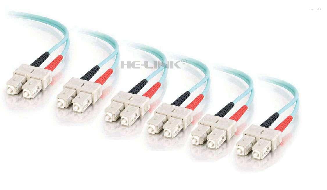 Fiber Optic Equipment LODFIBER 200M SC-SC Outdoor Armored 10G OM3 MM 12 Strands Cable Patch Cord