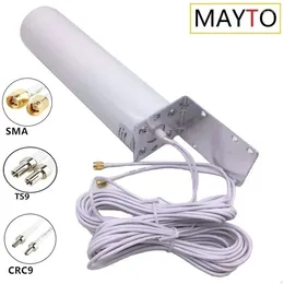 Equipo de fibra óptica MAYTO Antena Dual 10 metros Cable 3G 4G LTE Router Módem aéreo externo SMA/ TS9 /CRC9 Conector