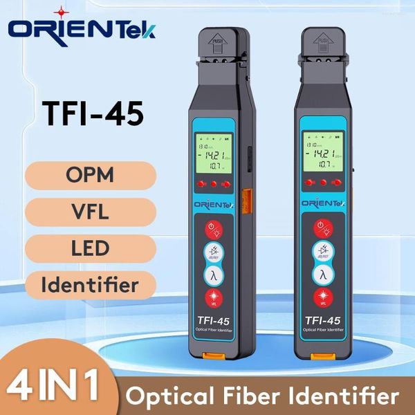 Equipo de fibra óptica Orientek TFI-45 Identificador óptico 4 en 1 con -70- 6dBm/-50- 26dBm OPM LED 10mW Localizador visual de fallas