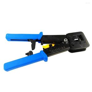 Glasvezelapparatuur RJ45 Crimper Hand Netwerk Tool Tang RJ12 CAT5 CAT6 8P8C Kabelstripper Druk op klem tongclip Multi -functie