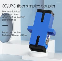 Glasvezelapparatuur SC UPC Simplex -modus Adapter Optische koppelingsflens