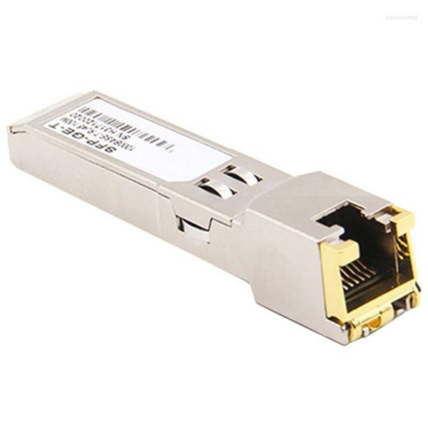Equipo de fibra óptica, módulo SFP, interruptor RJ45 Gbic 10/100/1000, conector de cobre, puerto Ethernet Gigabit, 1 Uds.