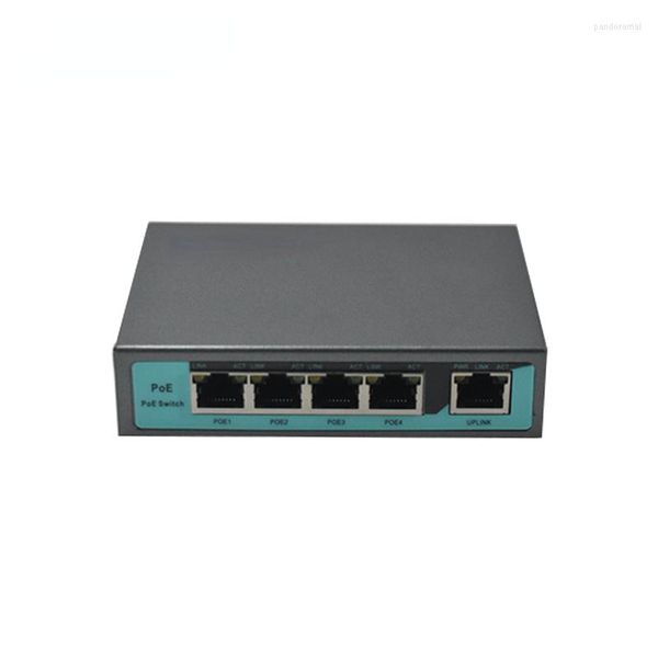 Equipo de fibra óptica de calidad superior 100base 5 puertos POE 12/24/48V buen conmutador Ethernet