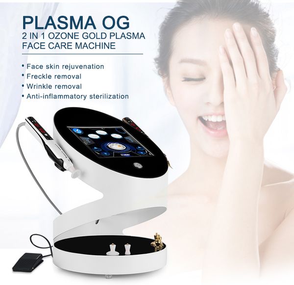 Pluma de plasma de fibroblastos Equipo de radiofrecuencia con flash y asas de ozono 7 sondas para estiramiento facial Reafirmante Eliminación de manchas y arrugas Provisto de fábrica a la venta