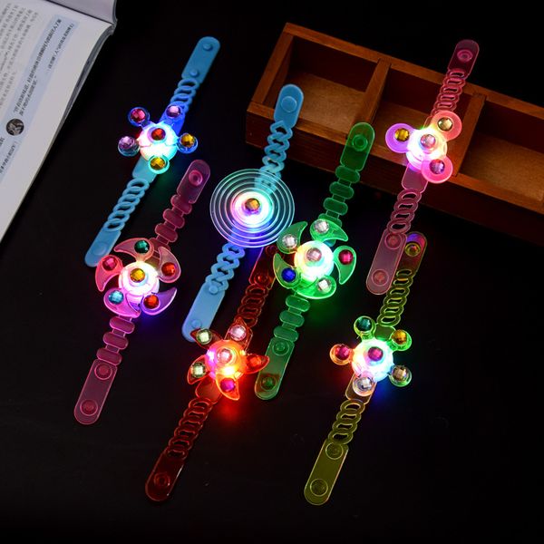 Fidget Light up Bracelet Toys 3 modos Party Favors para niños Glow in The Dark LED Neon Spinner Toy Birthday Loot Gags Fillers para niños