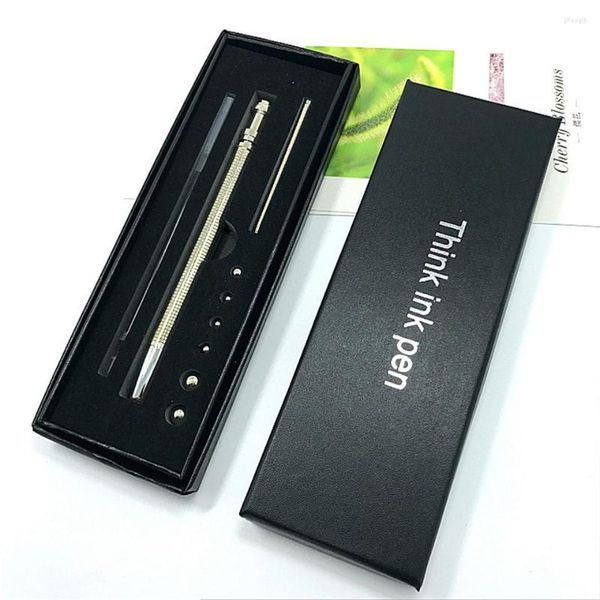 Fidget Magnet Pen Metal Gel 0.5mm Black Ink Think Hand Novedad Thinking Pens Release Stress School Supplies