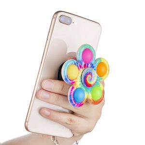 Fidget Spinner Jouets Téléphone Portable Stands Doigt Pousser Bulle Main Spinners Support De Téléphone Portable Pour TDAH Anxiété Soulagement Du Stress Sensoriel Party Favor Enfants Jouet 1302