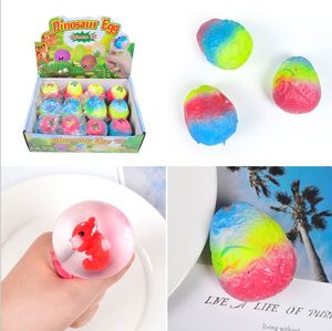 Fidget Toy Anti Stress Oeuf de Dinosaure Nouveauté Fun Splat Balles de Ventilation de Raisin Squeeze Stress Reliever Gags Blagues Pratiques Jouets Gadgets Drôles