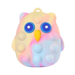 Fidget Toys Christmas Gift Owl Bubble Music Sport Push It Bubble Sensory Autism Special Needs Stress Reliever Squeeze Decompression for Kids Family