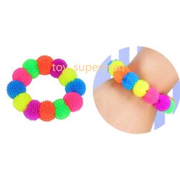 Fidget Speelgoed Kleurrijke Zachte Unzip Armband TPR elastische decompressie Toy Stress Relief Fidget Polsband Game Speelgoed Willekeurige Kleur