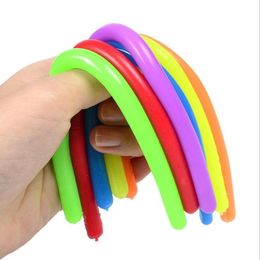 Fidget Toys Decompression Toy Monkey Noodles Rope uitgerekt zachte vijgstress TPR Noodle Stretch Children's Gift Squishy ZM919