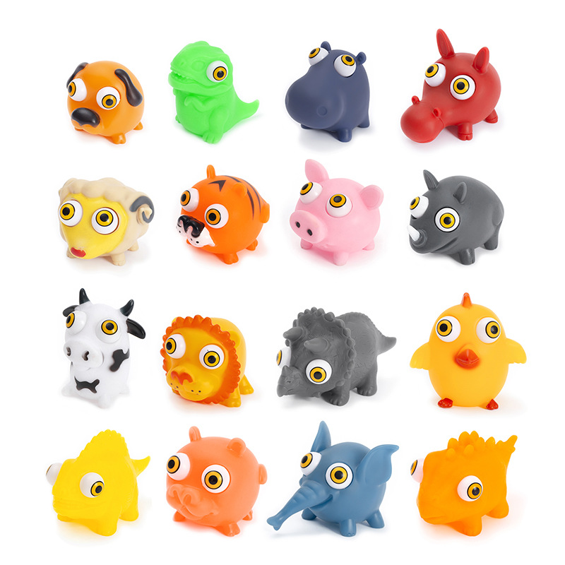 Fidget Toys Pop Eye Doll Animal Popping Doll Squeeze Pinch Music Plastic Vent Toy