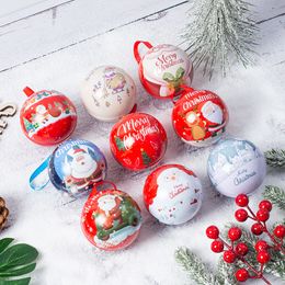 Jouets de noël boîte à bonbons de noël, pendentif créatif boule de fer, cadeau de noël pour enfants, jouet Surprise, vente en gros