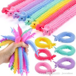 Fidget toys tpr stress releveur toys kids adults mignon licorn dinosaur stand string sensory jouet décompression tire corde anxiété relief cadeaux