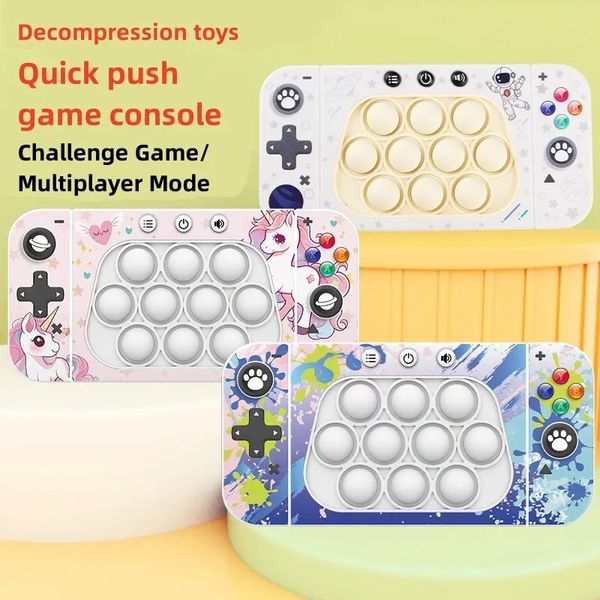 Fidgety Stress Décompression Vitesse Push Squeeze Jouet Console de Jeu Dessin Animé Enfants Puzzle Défi Gopher Jeu Extrême Breakout Puzzles Autisme Jouets UPS Meilleure qualité