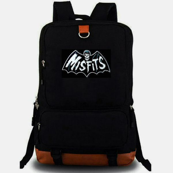 Mochila Fiend Club Lounge Mochila The Misfits Mochila escolar Rock Band Music Mochila con estampado Mochila de ocio Mochila para portátil