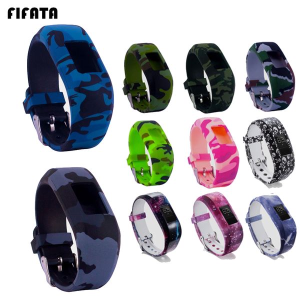 Sangle de silicone Bracelet Fifata pour Garmin Vivofit JR2 / Jr Sports Smart Watch Band pour VivoFit JR JR2 Remplacez les sangles accessoires