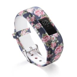 FIFATA BROCK DE SILICONE COLORFE POUR GARMIN VIVOFIT JR / JR2 / VIVOFIT 3 Smart Watch Remplacez les accessoires de bracelet pour Garmin Jr Kids