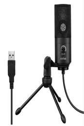 Fifine K669 Microphone câblé USB avec fonction d'enregistrement pour PC ordinateur portable3492785
