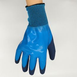 China dubbellaagse latex beschermende handschoenen