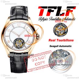 FiftySix 6000e Real Tourbillon Automatic Mens Watch Tflf Rose Gold White Dow