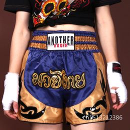 Fighting Sanda Children Muay Thai Shorts Kick Boxing Shorts MMA Fight Trunks Combat Sport Pantal