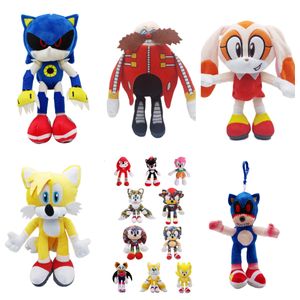 Figit speelgoed vlinder speelgoed Sonic the Hedgehog Toy 30cm Super Plush Doll Sony Tarsnak Hedgehog Minion Plush Soft Toy Vocaloid Custom Kerstcadeau Plush Plaush Toy For Boy