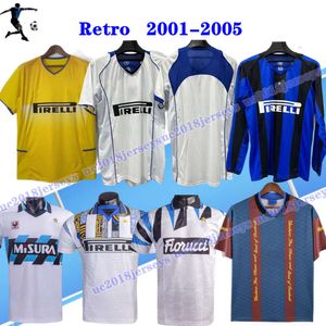 FIGO IBRAHIMOVIC 2001 2002 2003 2004 2005 Maillot de football rétro SNEIJDER MILITO Chemise classique J.zanetti ADRIANO Eto O BALOTELLI Home Away Maillot vintage