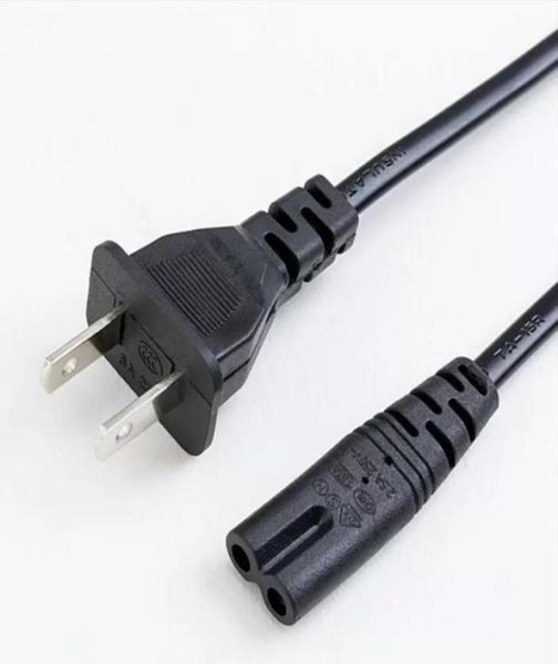 Figure 8 Câble de cordon d'alimentation secteur à 2 broches pour chargeur d'imprimante Playstation petits appareils ménagers Ligne de fil d'alimentation de remplacement 15 M US EU 1683697