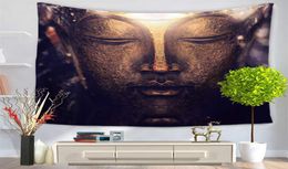 Figura del tapiz impreso Buddha Chic Bohemia Mandala Floral Carpet Wall Tapestry para decoración de pared MANUDA DE MODA236S4071661