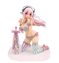 Figuras Anime Sexy Girl o Super o con Macaron Tower 18 CM PVC Figuras de acción Juguetes Figura Modelo Juguetes Colección Muñeca Q07223692744