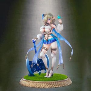 Figuras Figuras de dibujos animados 26cm NSFW Soft Elf Village 5to aldeano Kukuru Sexy Nude Girl Model PVC Anime Action Hentai Figura para adultos Muñeca Muñeca