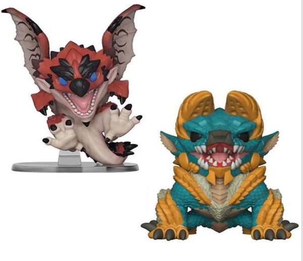 Figures Monster Hunter Thunderbolt Double-pied Dragon Dragon Fire Hand Office Aberdeen Model Decoration Doll Game Week6830569