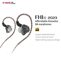 FiiO FH1s 2024 1DD 1BA HIFI écouteur 0.78mm filaire écouteurs IEM pour Android/PC/IOS
