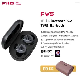 FiiO FW5 TWS Bluetooth 5.2 écouteurs véritables sans fil écouteurs 10mm pilote dynamique LHDC/aptX adaptatif