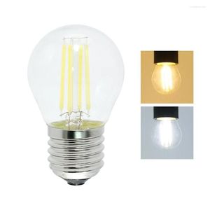 Filament Lamp 220V A60 G45 Retro Glass Edison E14 E27 2W 4W 6W 8W Bulbe LED Remplacez les lustres légers à incandescence