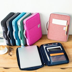 Fichier A4 Document Organizer Dossier Padfolio Multifonction Business Harders Case pour iPad Bag Office Fileling Missection de stockage de stockage