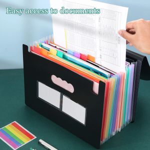 Fichier Expansion du dossier de fichier Accordion Document Document Bill Receip Organizer A4 Taille File Box